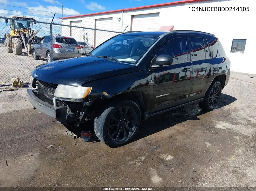 2013 JEEP COMPASS VIN 1C4NJCEB8DD244105 — фото 2