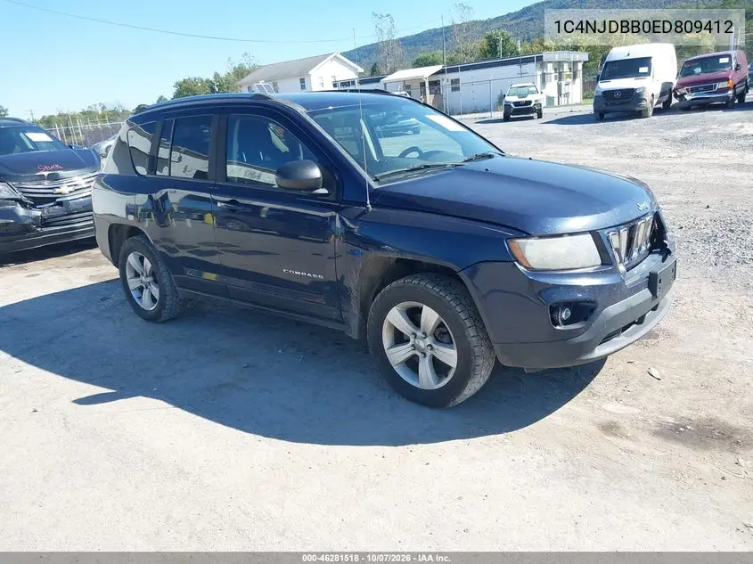 JEEP COMPASS 2014, VIN 1C4NJDBB0ED809412
