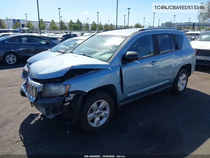 2014 JEEP COMPASS VIN 1C4NJCBA9ED515346 — фото 2
