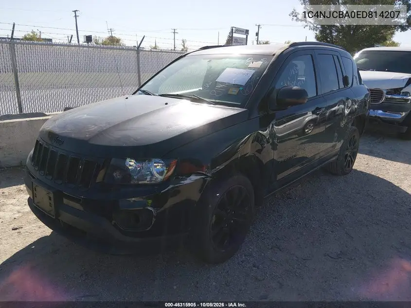 2014 JEEP COMPASS VIN 1C4NJCBA0ED814207 — фото 2