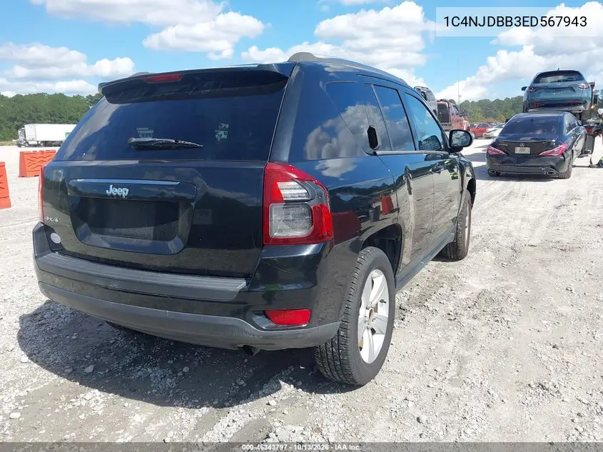 2014 JEEP COMPASS VIN 1C4NJDBB3ED567943 — фото 4