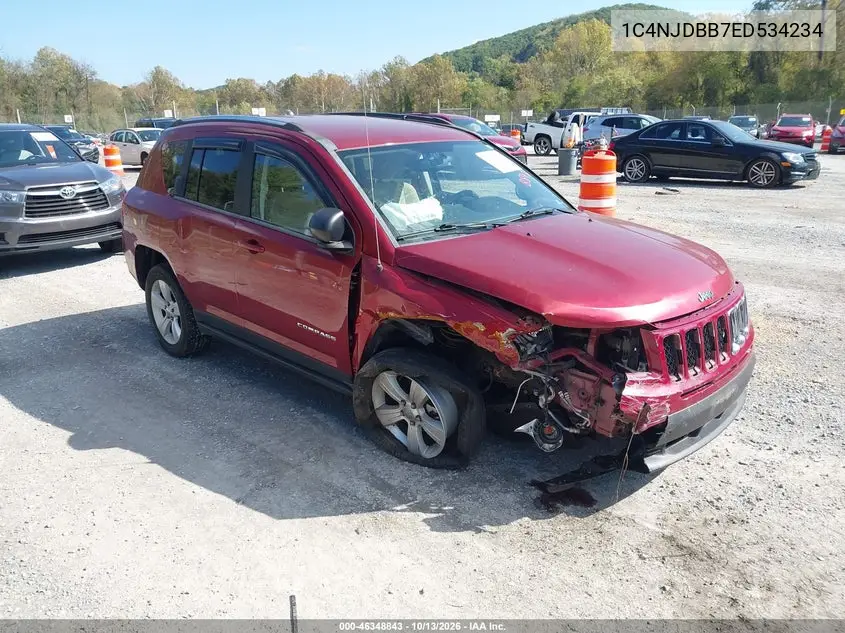 JEEP COMPASS 2014, VIN 1C4NJDBB7ED534234