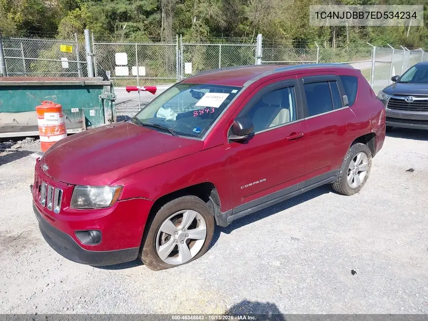 2014 JEEP COMPASS VIN 1C4NJDBB7ED534234 — фото 2