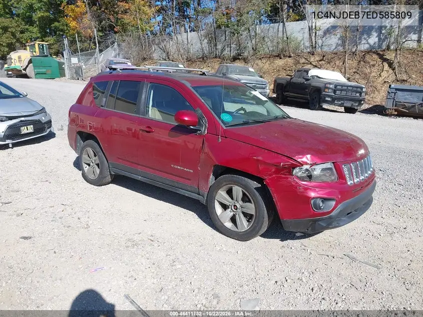 JEEP COMPASS 2014, VIN 1C4NJDEB7ED585809