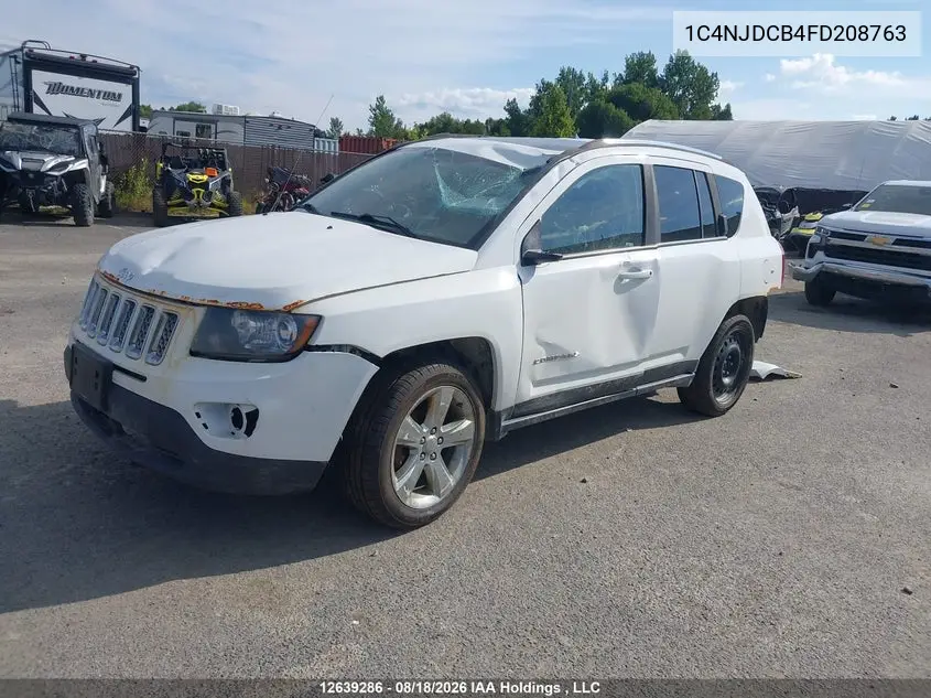 2015 JEEP COMPASS VIN 1C4NJDCB4FD208763 — фото 2
