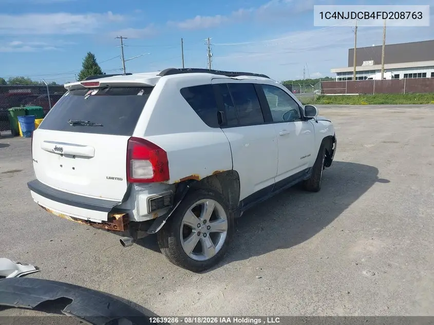 2015 JEEP COMPASS VIN 1C4NJDCB4FD208763 — фото 4