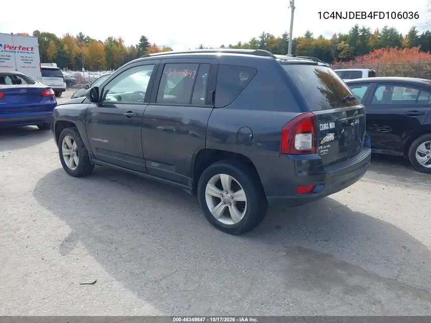 2015 JEEP COMPASS VIN 1C4NJDEB4FD106036 — фото 3