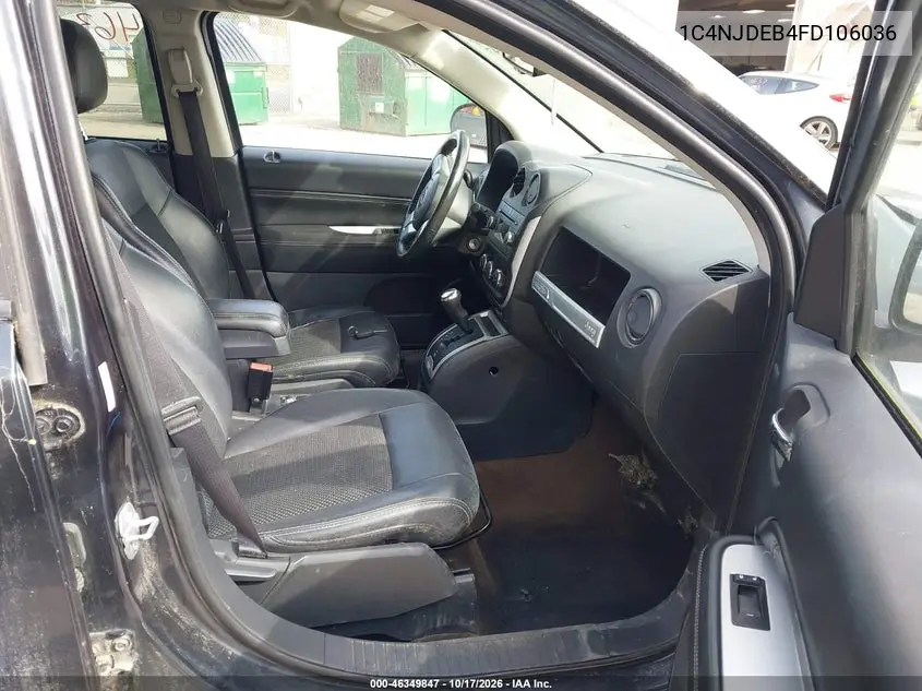 2015 JEEP COMPASS VIN 1C4NJDEB4FD106036 — фото 5