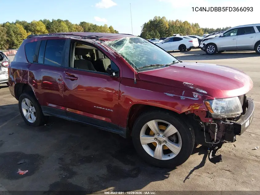 JEEP COMPASS 2015, VIN 1C4NJDBB5FD366093