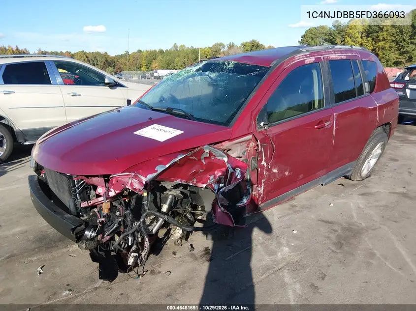 2015 JEEP COMPASS VIN 1C4NJDBB5FD366093 — фото 2