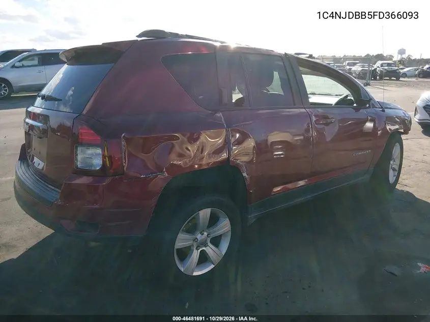 2015 JEEP COMPASS VIN 1C4NJDBB5FD366093 — фото 4