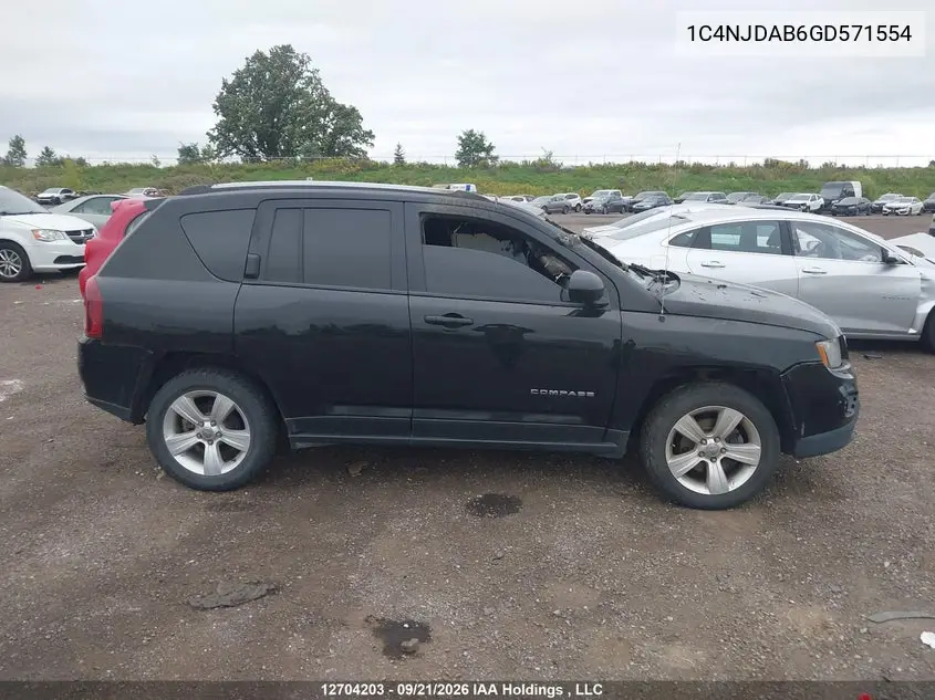 2016 JEEP COMPASS VIN 1C4NJDAB6GD571554 — фото 12