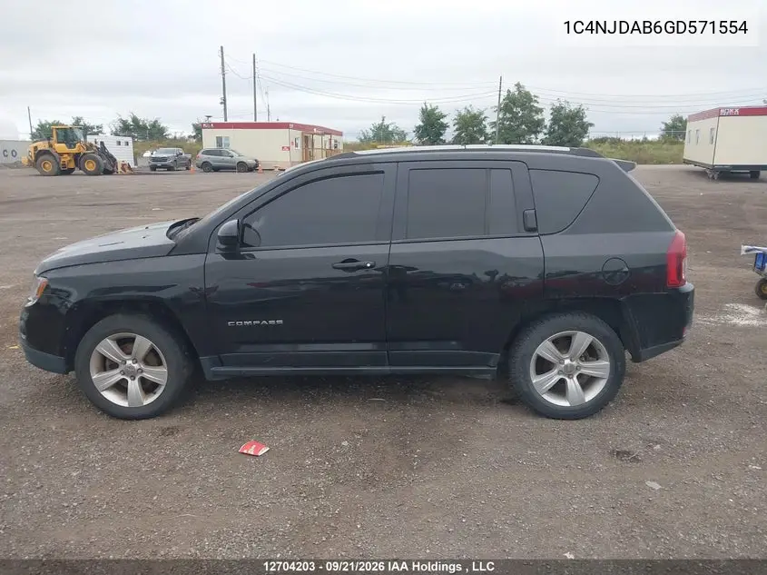 2016 JEEP COMPASS VIN 1C4NJDAB6GD571554 — фото 13