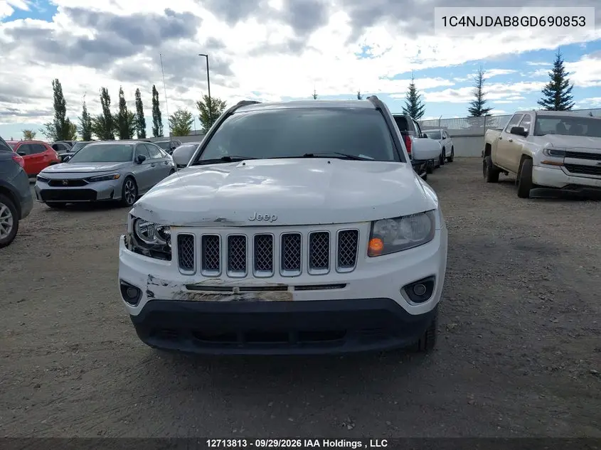 2016 JEEP COMPASS VIN 1C4NJDAB8GD690853 — фото 12