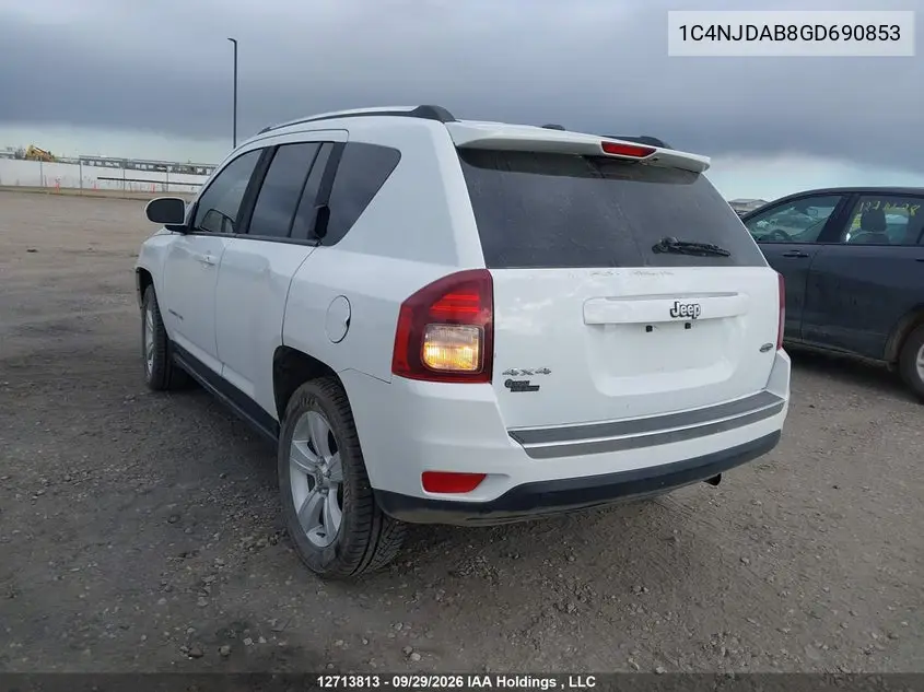 2016 JEEP COMPASS VIN 1C4NJDAB8GD690853 — фото 3