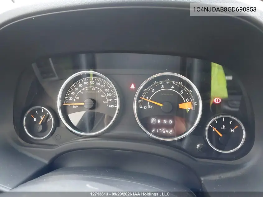 2016 JEEP COMPASS VIN 1C4NJDAB8GD690853 — фото 7