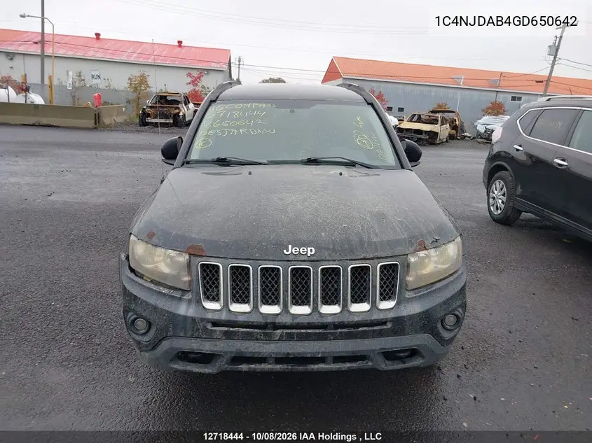 2016 JEEP COMPASS VIN 1C4NJDAB4GD650642 — фото 12