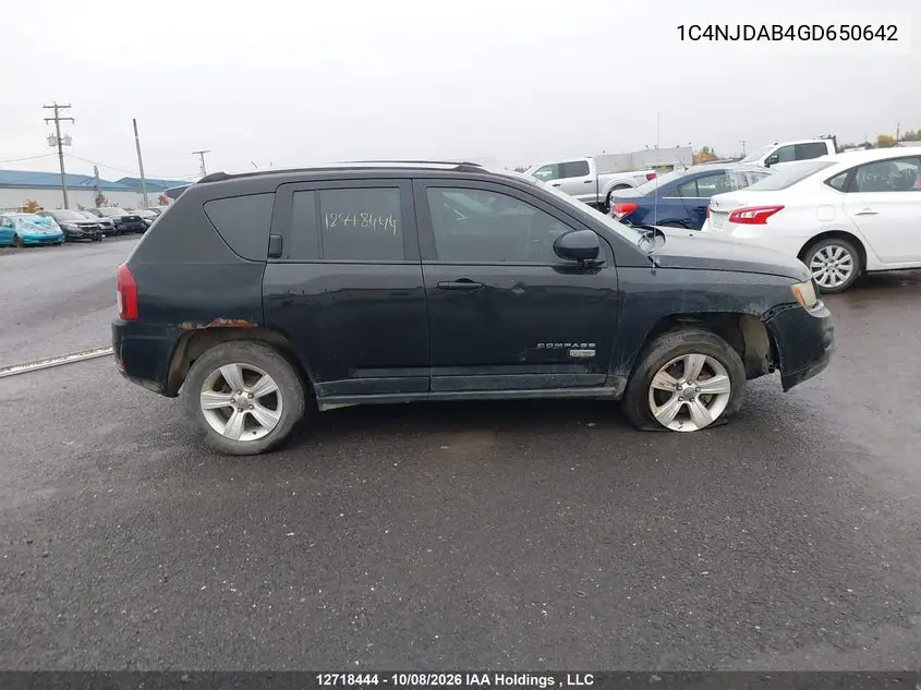2016 JEEP COMPASS VIN 1C4NJDAB4GD650642 — фото 13