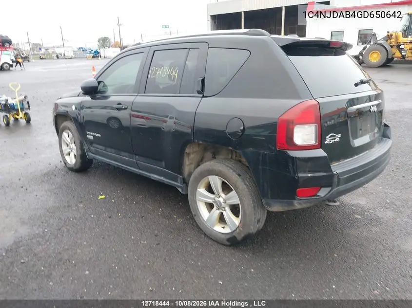 2016 JEEP COMPASS VIN 1C4NJDAB4GD650642 — фото 3