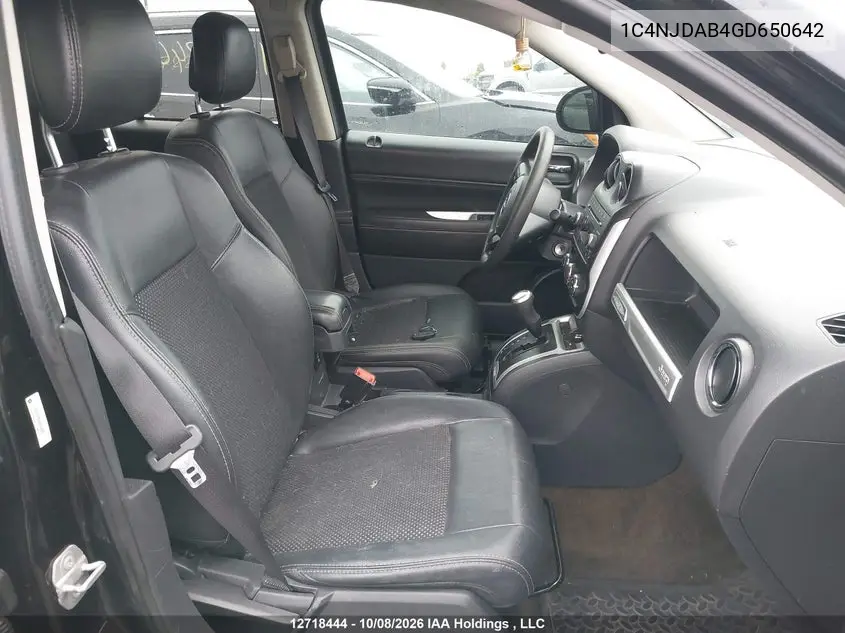 2016 JEEP COMPASS VIN 1C4NJDAB4GD650642 — фото 5