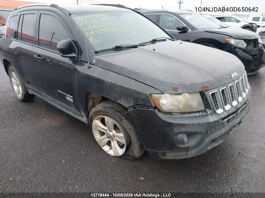 2016 JEEP COMPASS VIN 1C4NJDAB4GD650642 — фото 6