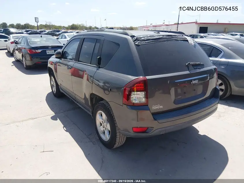 2016 JEEP COMPASS VIN 1C4NJCBB6GD576455 — фото 3