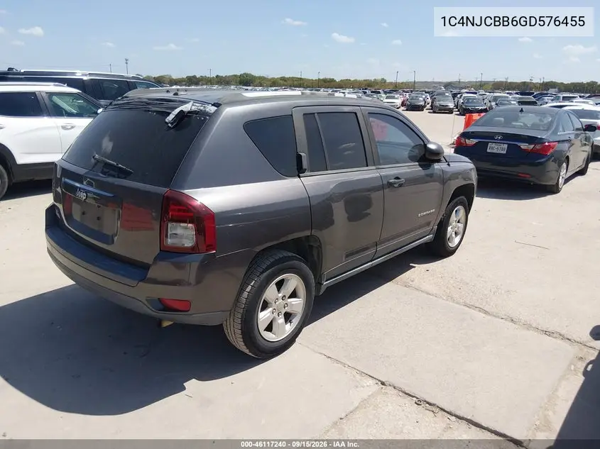 2016 JEEP COMPASS VIN 1C4NJCBB6GD576455 — фото 4