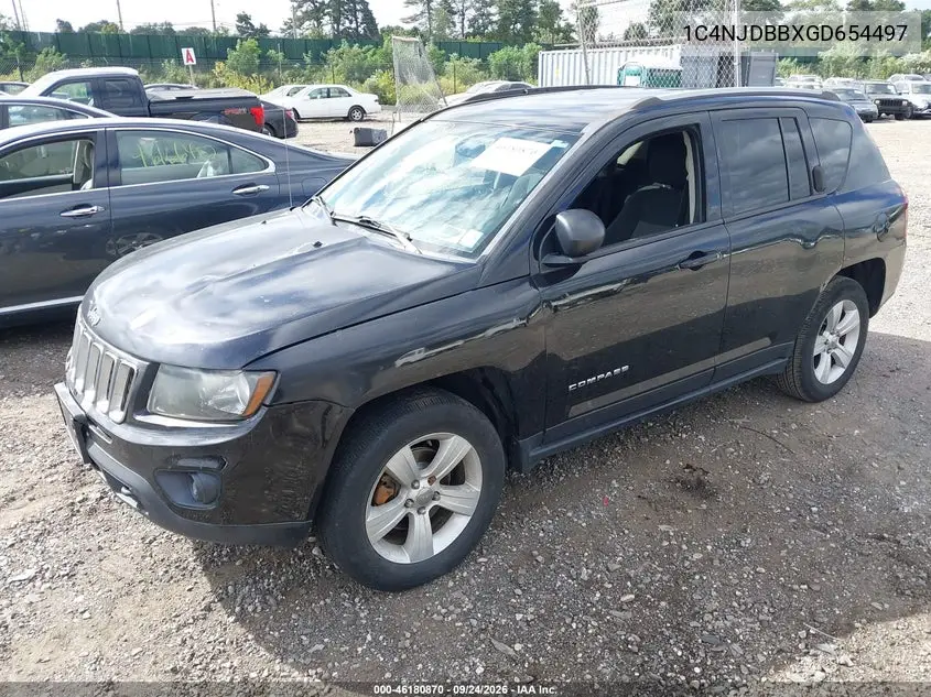 2016 JEEP COMPASS VIN 1C4NJDBBXGD654497 — фото 2