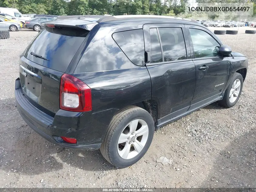 2016 JEEP COMPASS VIN 1C4NJDBBXGD654497 — фото 4