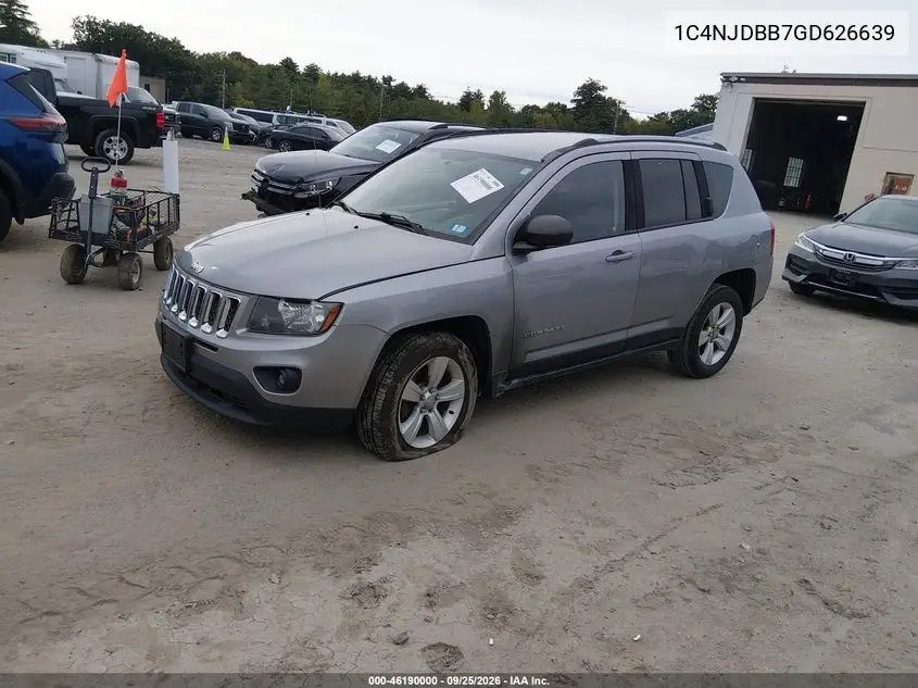 2016 JEEP COMPASS VIN 1C4NJDBB7GD626639 — фото 2