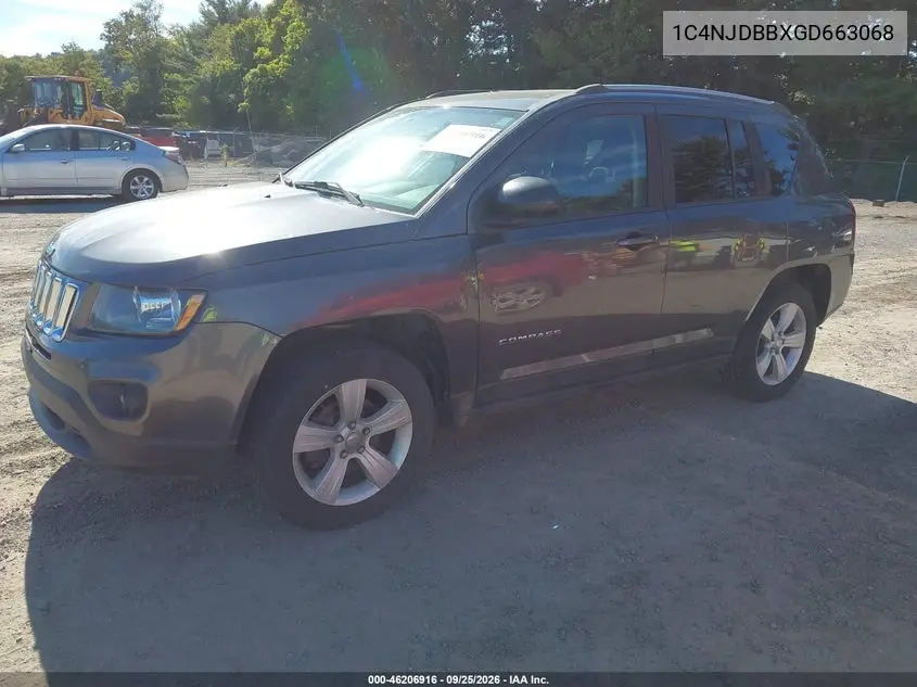 2016 JEEP COMPASS VIN 1C4NJDBBXGD663068 — фото 2