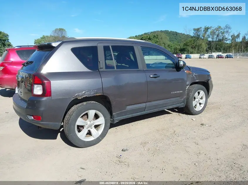2016 JEEP COMPASS VIN 1C4NJDBBXGD663068 — фото 4