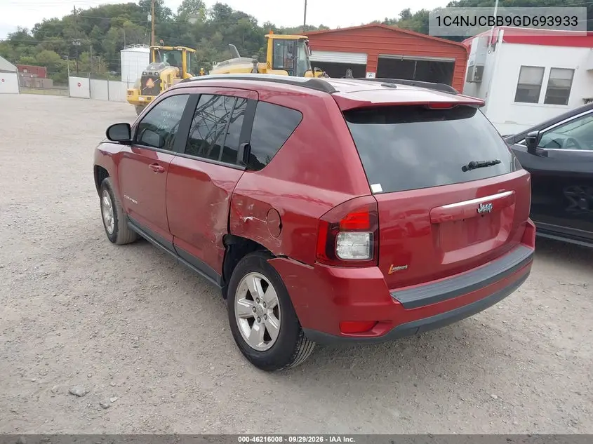2016 JEEP COMPASS VIN 1C4NJCBB9GD693933 — фото 3