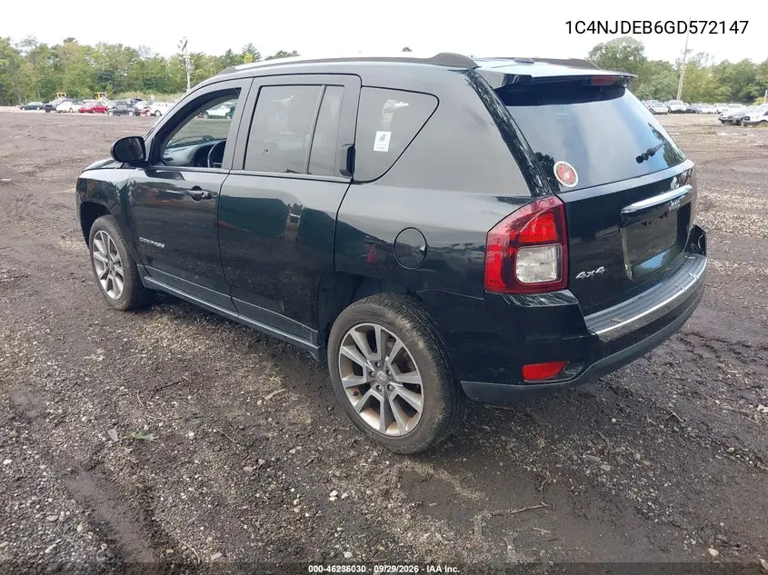 2016 JEEP COMPASS VIN 1C4NJDEB6GD572147 — фото 3