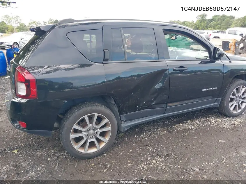 2016 JEEP COMPASS VIN 1C4NJDEB6GD572147 — фото 6