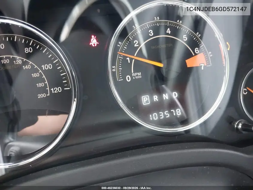 2016 JEEP COMPASS VIN 1C4NJDEB6GD572147 — фото 7