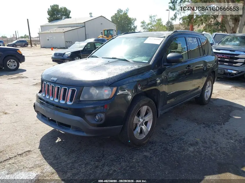 2016 JEEP COMPASS VIN 1C4NJCBA1GD666653 — фото 2
