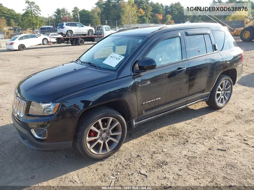 2016 JEEP COMPASS VIN 1C4NJDEBXGD638876 — фото 2