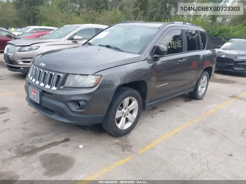 2016 JEEP COMPASS VIN 1C4NJDBBXGD723303 — фото 2