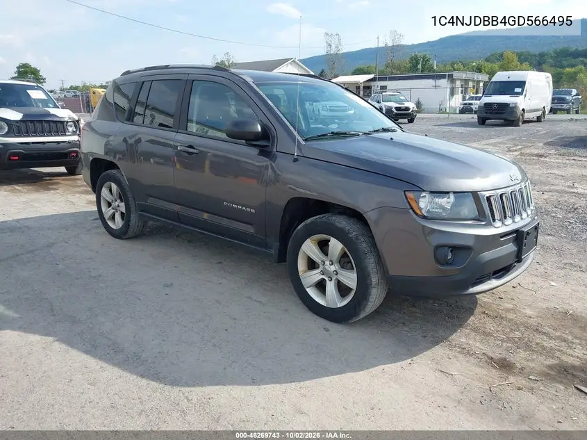 JEEP COMPASS 2016, VIN 1C4NJDBB4GD566495