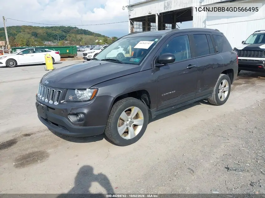 2016 JEEP COMPASS VIN 1C4NJDBB4GD566495 — фото 2