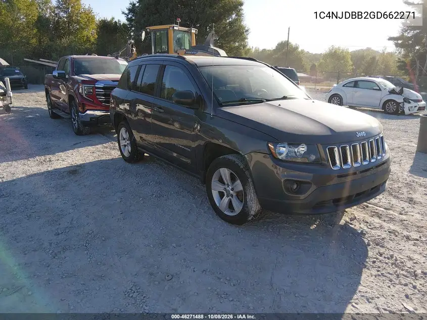 JEEP COMPASS 2016, VIN 1C4NJDBB2GD662271