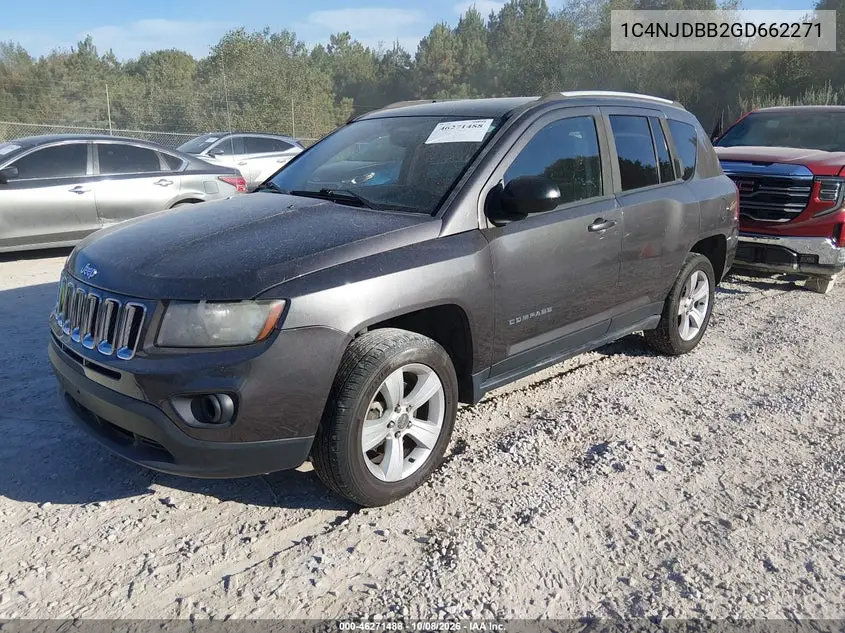 2016 JEEP COMPASS VIN 1C4NJDBB2GD662271 — фото 2