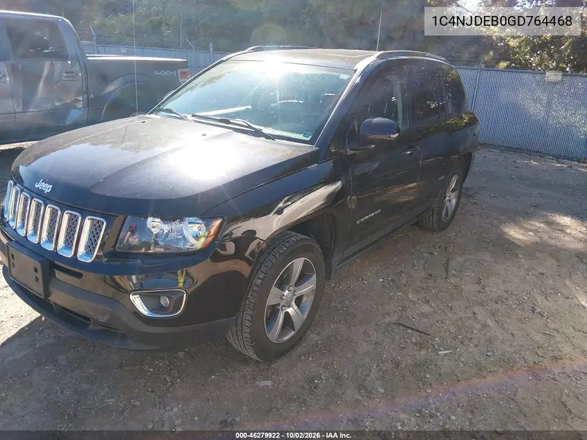 2016 JEEP COMPASS VIN 1C4NJDEB0GD764468 — фото 2