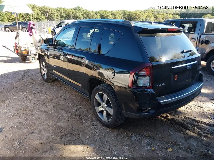 2016 JEEP COMPASS VIN 1C4NJDEB0GD764468 — фото 3