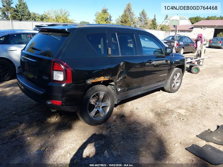 2016 JEEP COMPASS VIN 1C4NJDEB0GD764468 — фото 4