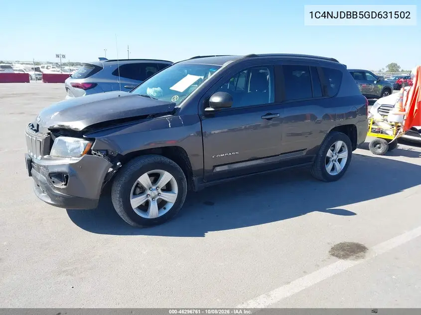 2016 JEEP COMPASS VIN 1C4NJDBB5GD631502 — фото 2