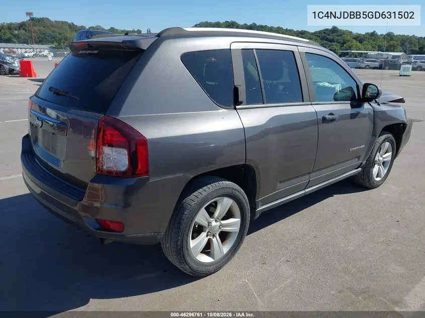2016 JEEP COMPASS VIN 1C4NJDBB5GD631502 — фото 4