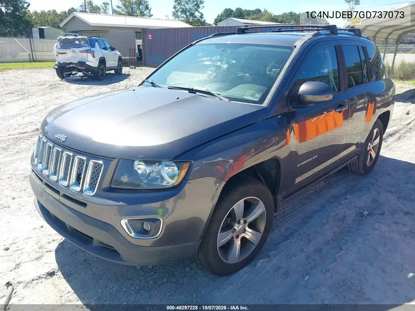 2016 JEEP COMPASS VIN 1C4NJDEB7GD737073 — фото 2