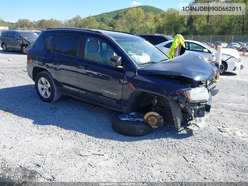 JEEP COMPASS 2016, VIN 1C4NJDBB9GD662011